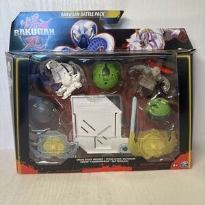Bakugan Battle Pack White Base Battle Pack Action Figure Set Butterclaw Bruiser